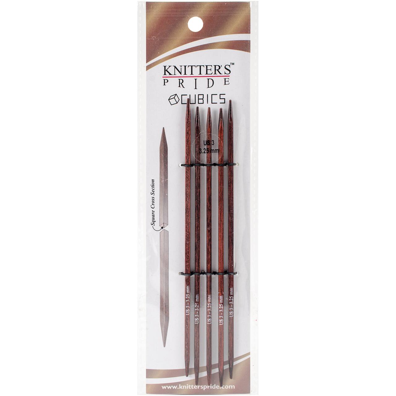 Knitter&#x27;s Pride&#x2122; Cubics 6&#x22; Double Pointed Knitting Needles